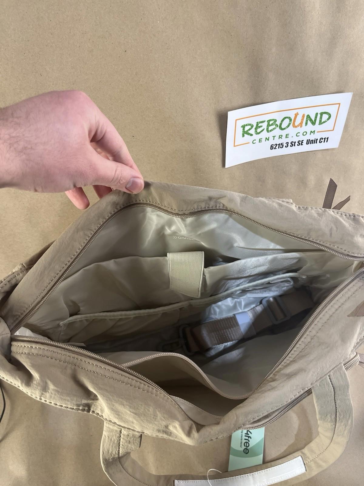 NWT G4Free Beige Tote Bag