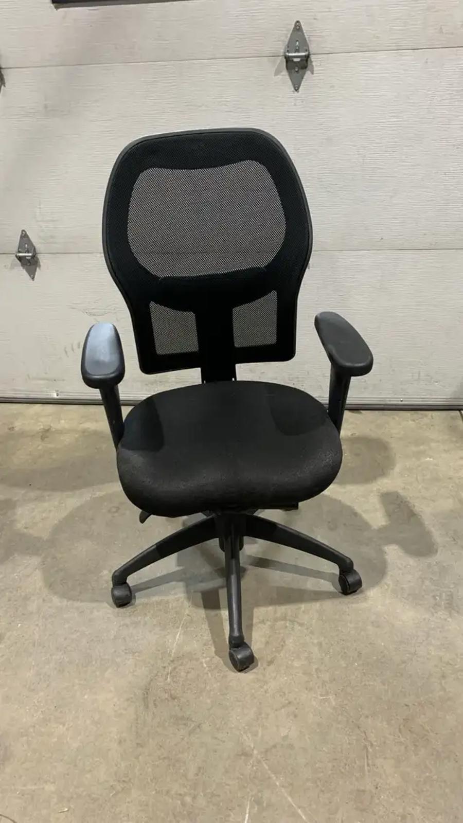 Black Erganomic Mesh back Office Chair - 2 available
