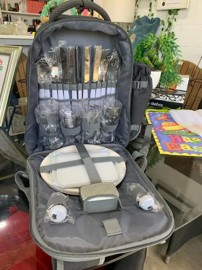 Stokes Picnic Backpack with dinnerware
