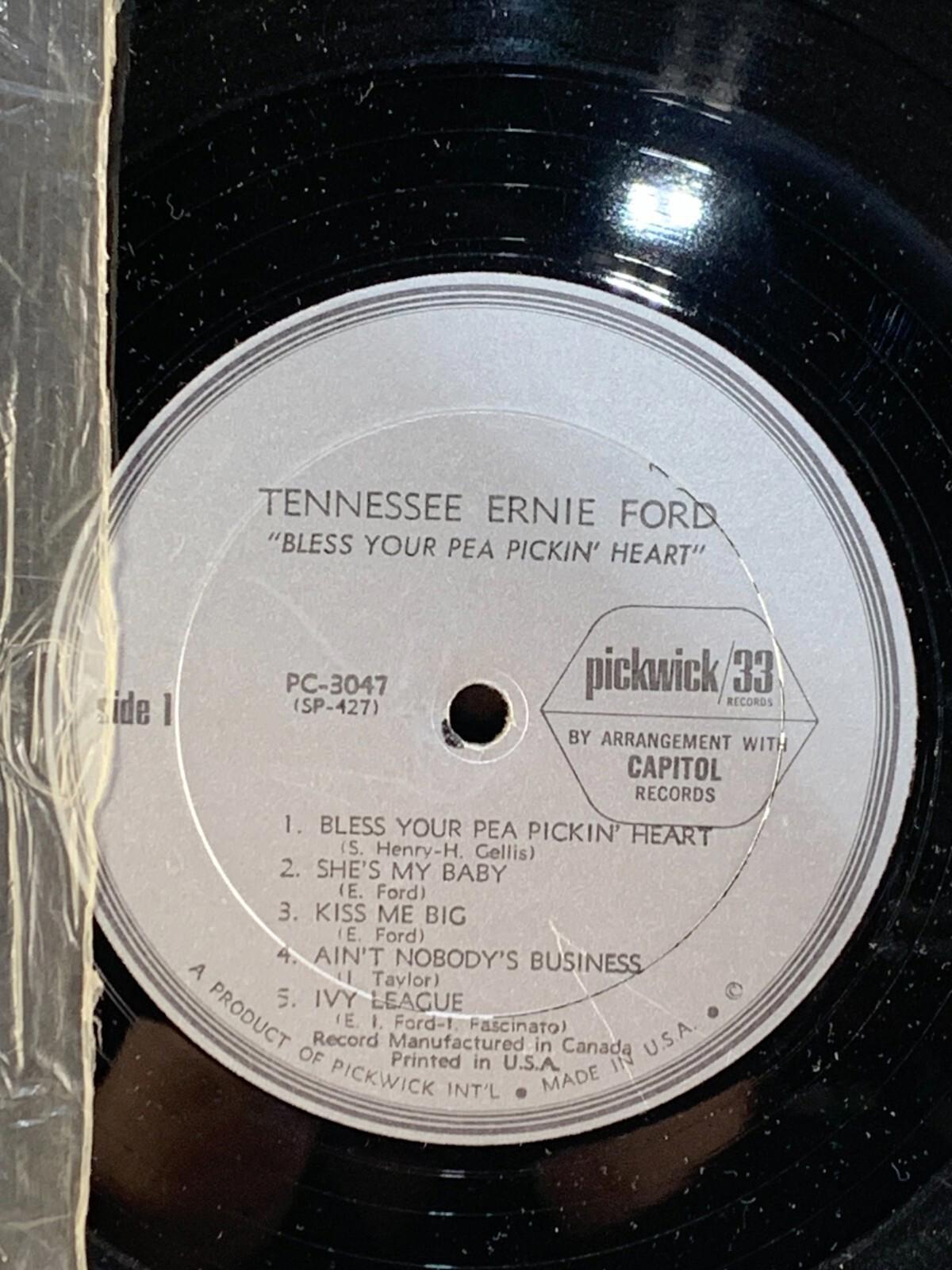 Tennessee Ernie Ford - Bless Your Pea Pickin' Heart! (Vinyl LP) 1966