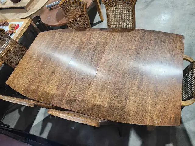 Vintage Extendable Dining Table & 6 Chairs