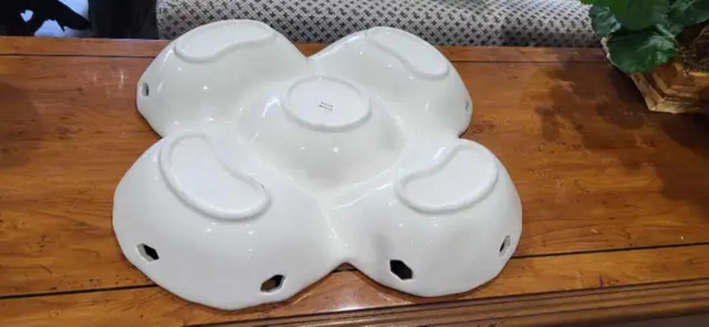 Ceramic Serving Platter with 5 Compartments