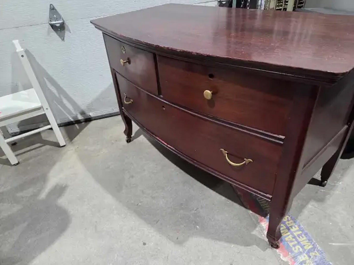Vintage Wood Rolling Dresser