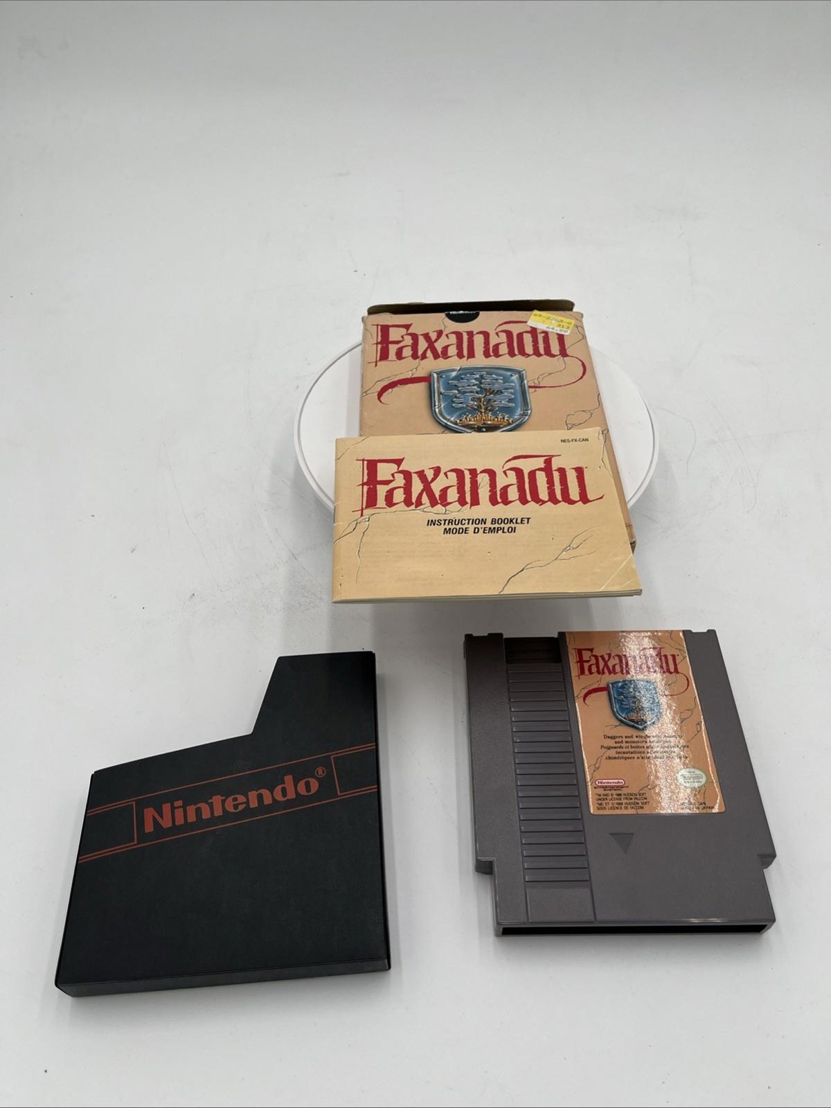 Faxanadu (Nintendo Entertainment System, 1989), ensemble complet en bon état