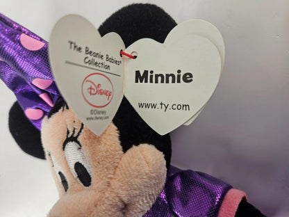 Ty The Beanie Babies Collection Disney Sparkle Minni Mouse Plush Toy