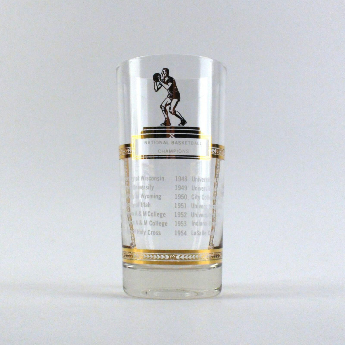 Verre à whisky Sports Kings 1954 - Champions nationaux de basketball - NCAA