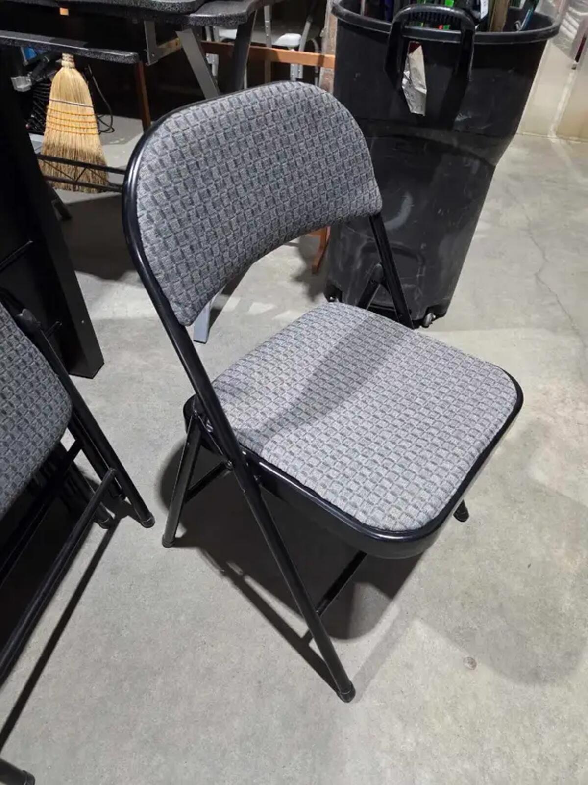 Walmart Metal Folding Chairs - 4 Available