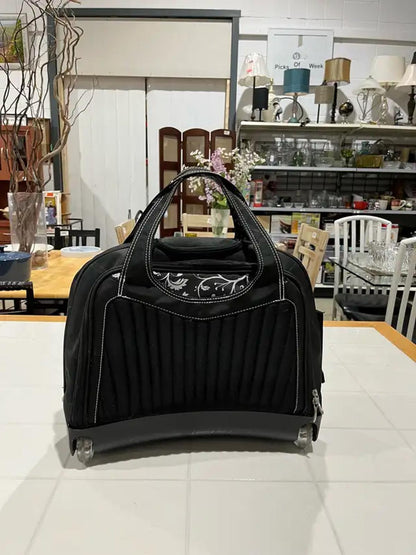 Floral Rolling Laptop Bag