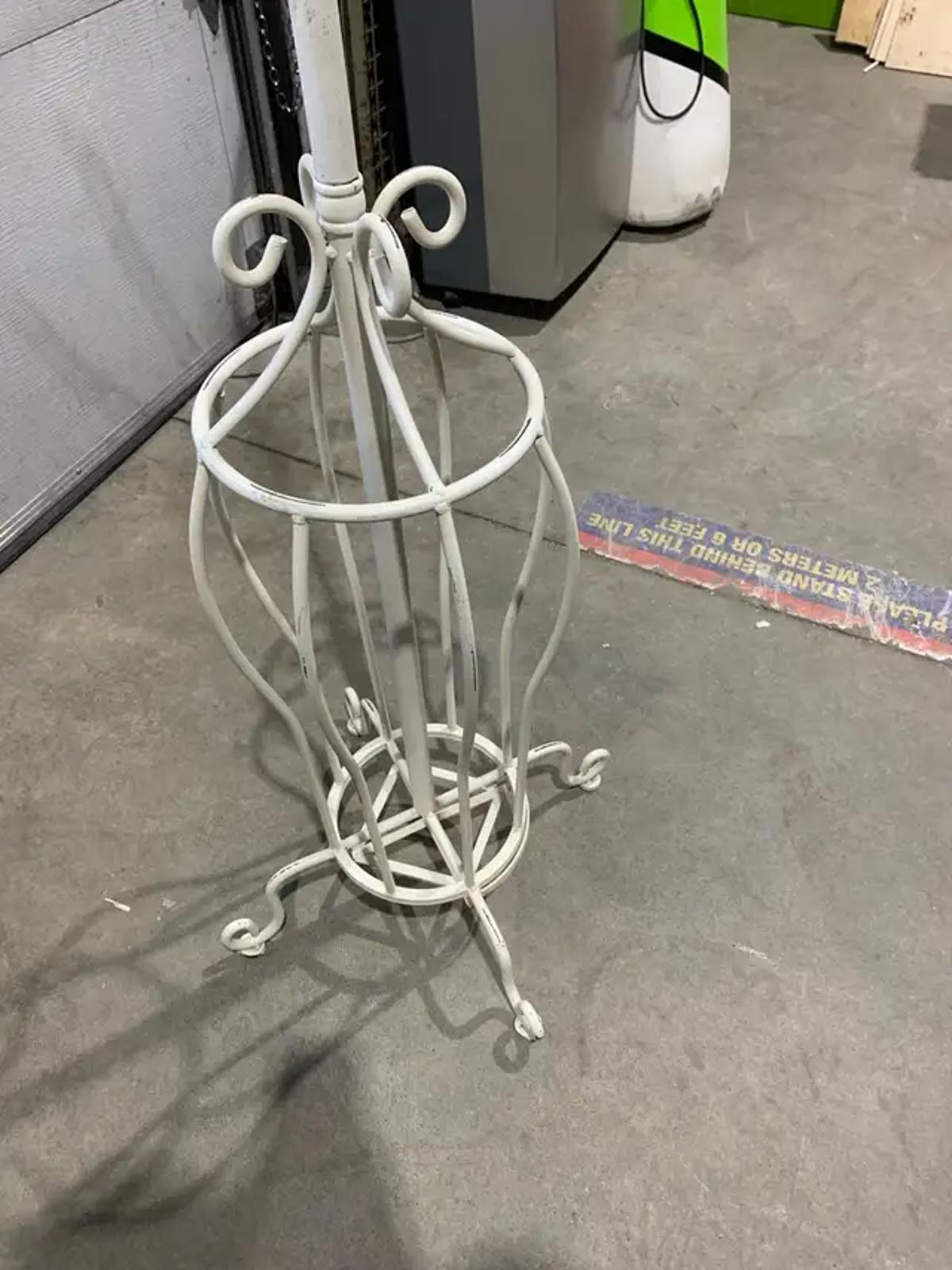 Whimsical White metal Coat Rack
