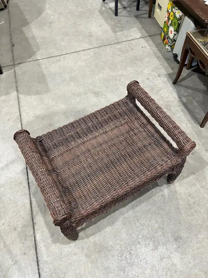 Wicker Bench/Stool with handles