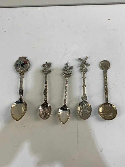 Lot of 5 Collector/souvenir spoons