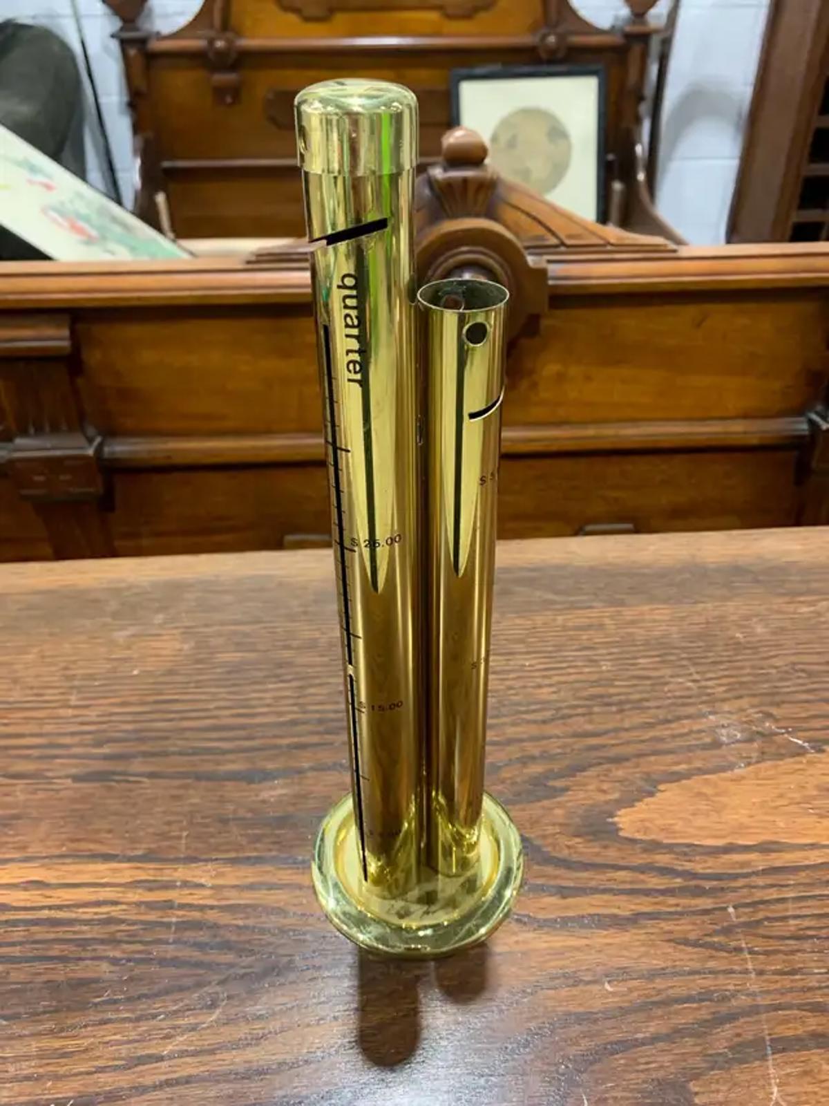 Solid Brass Coin Bank