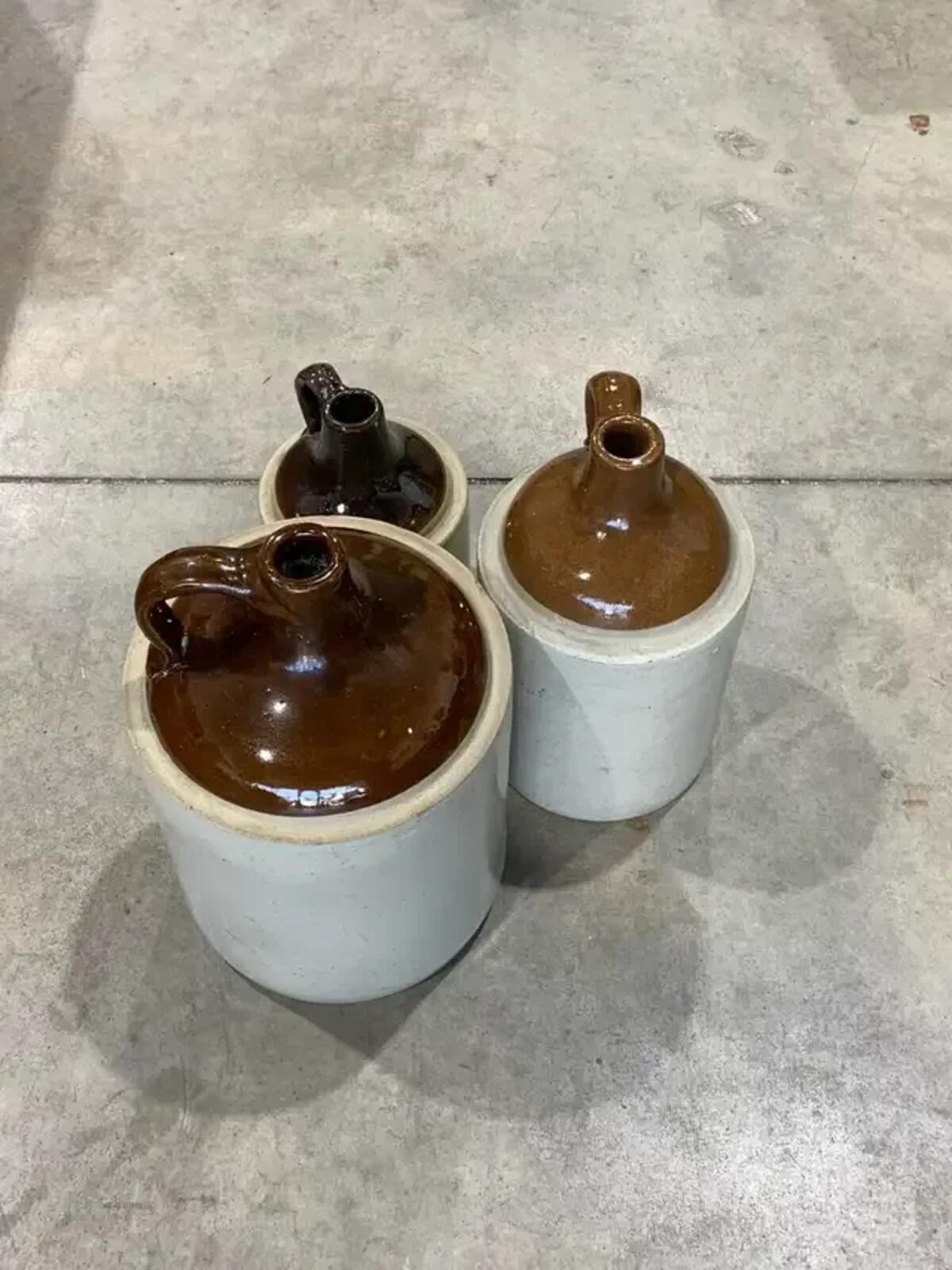 Stoneware Jugs - set of 3