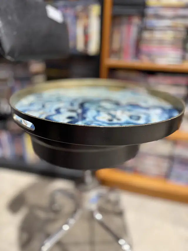 Faux Agate Tabletop Platter