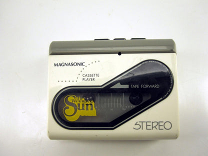 Magnasonic JR36 Stereo Cassette Player Winnipeg Sun Promotional