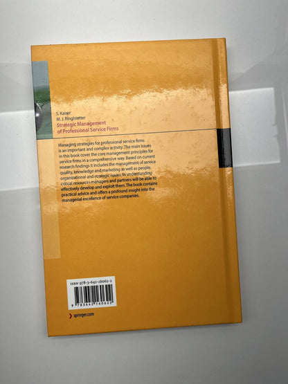 Strategic Management of Professional Service Firms : Theory and Practice by...