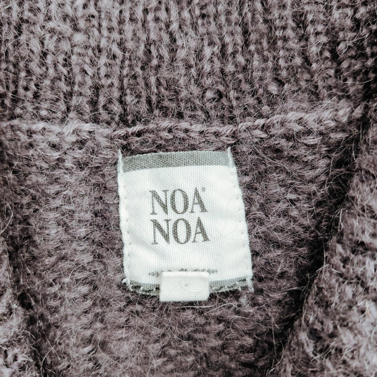 Noa Noa Purple Mohair Blend Wrap Cardigan Women's Size M