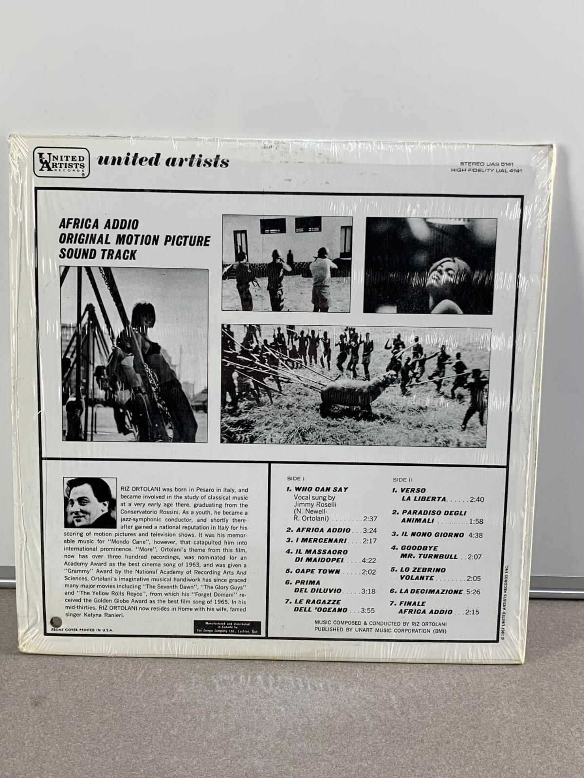 SOUNDTRACK: africa addio UA 12" LP 33 RPM