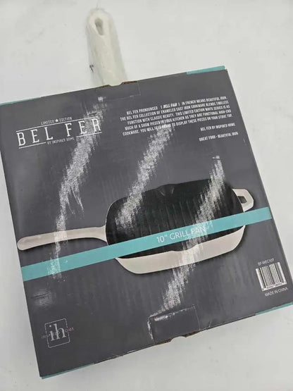 New! Bel Fer 10" Cast Iron Grill Pan