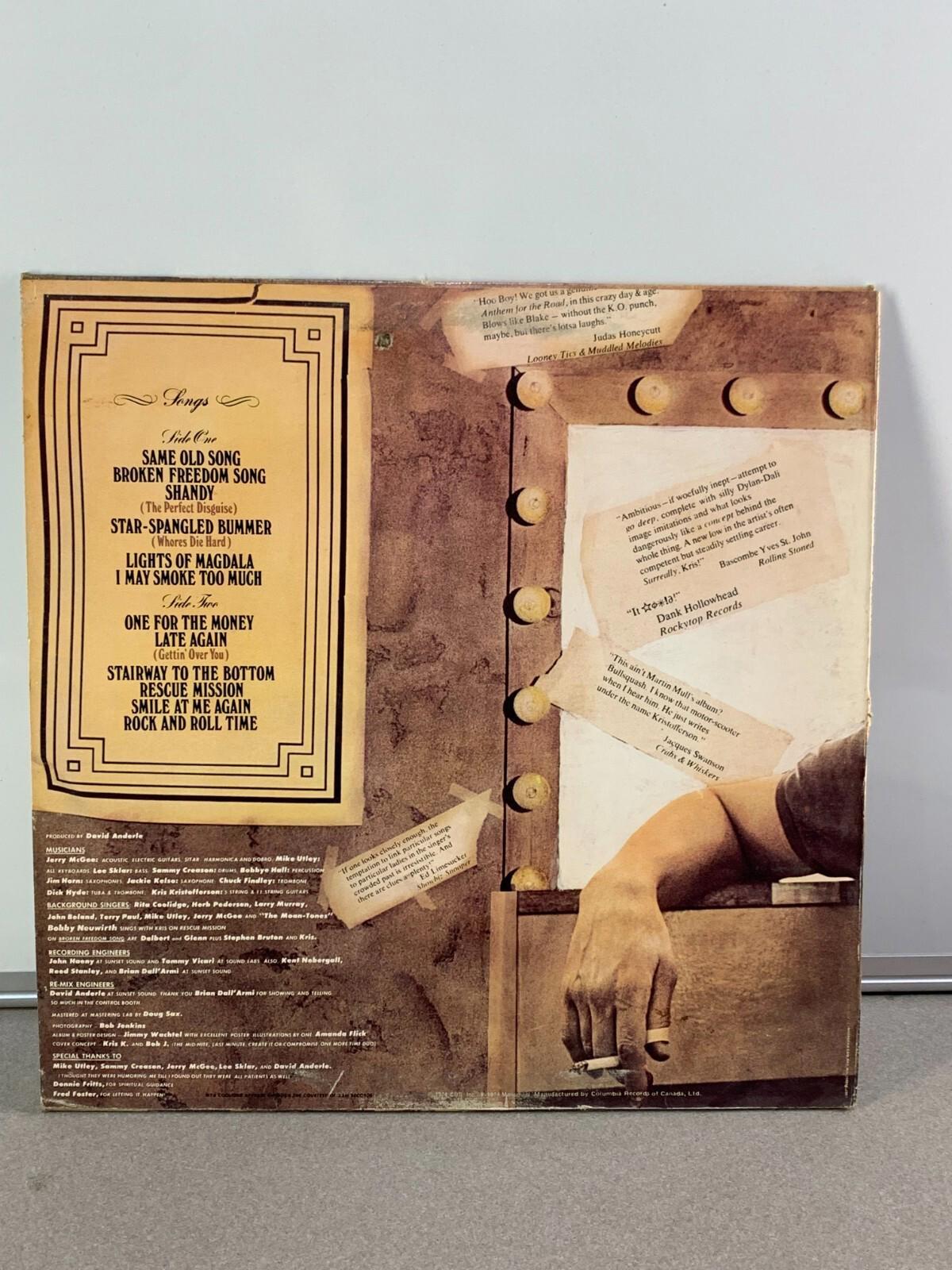 Kris Kristofferson- Spooky Ladys Sideshow - (Vinyl, LP) 1974 Monument Record