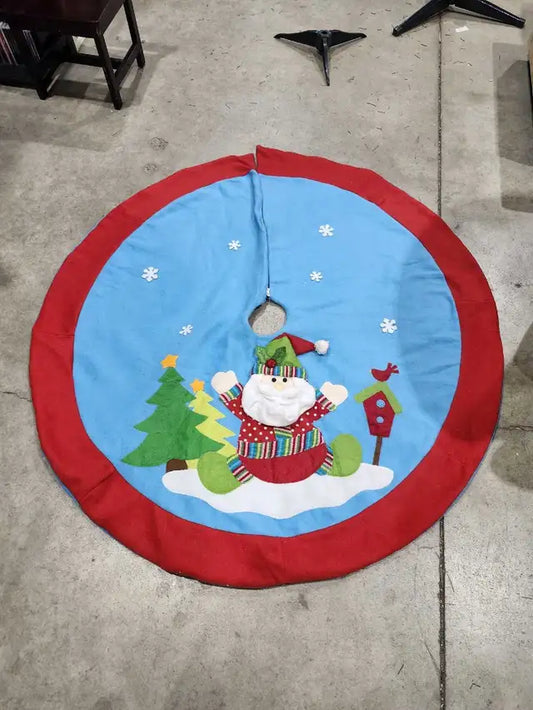 Santa Christmas Tree Skirt- 4ft