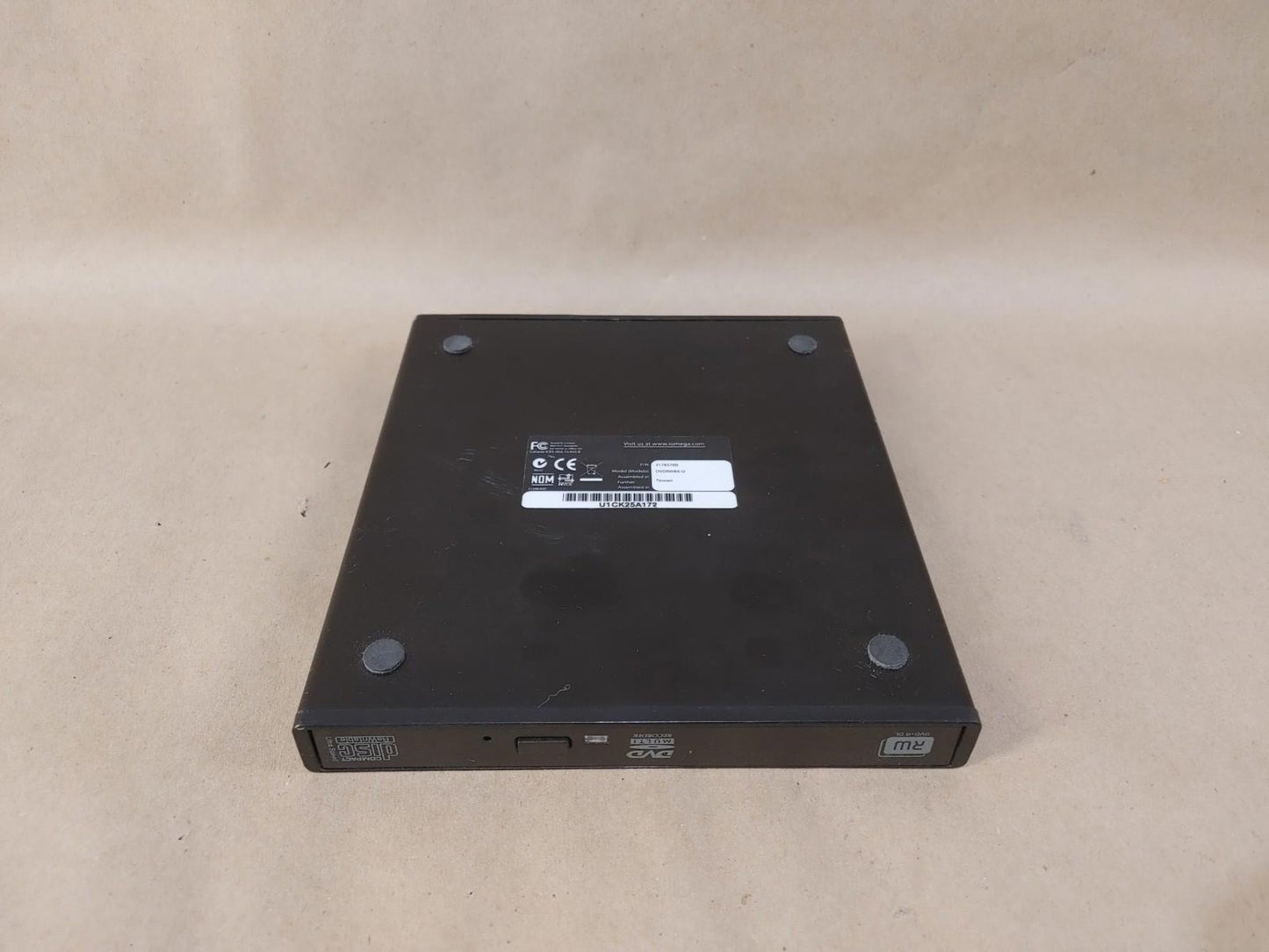 Good Condition iomega SuperSlim DVDRW8X-U Black Tested Working