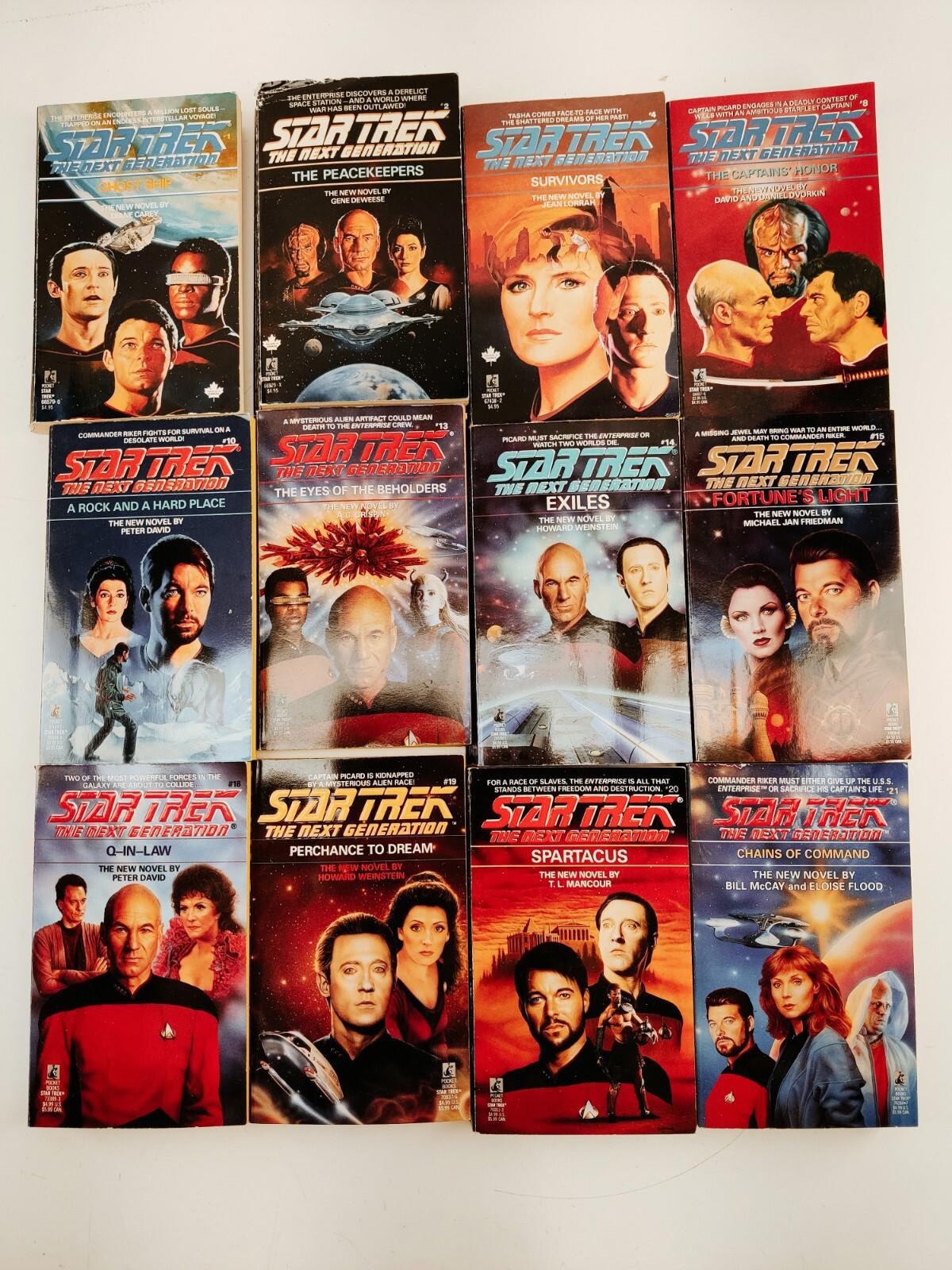 Star Trek The Next Generation Lot of 20 Paperback Books 1980s-1990s