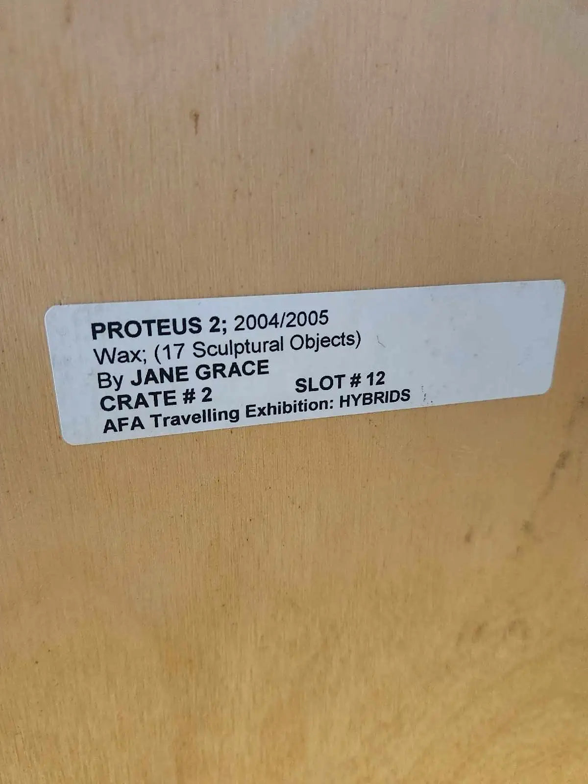 Wax Sculpture by Jane Grace - Unique!