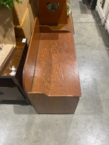 Wood Storage Bench