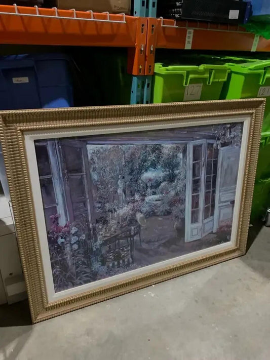 Large Framed Garden Print