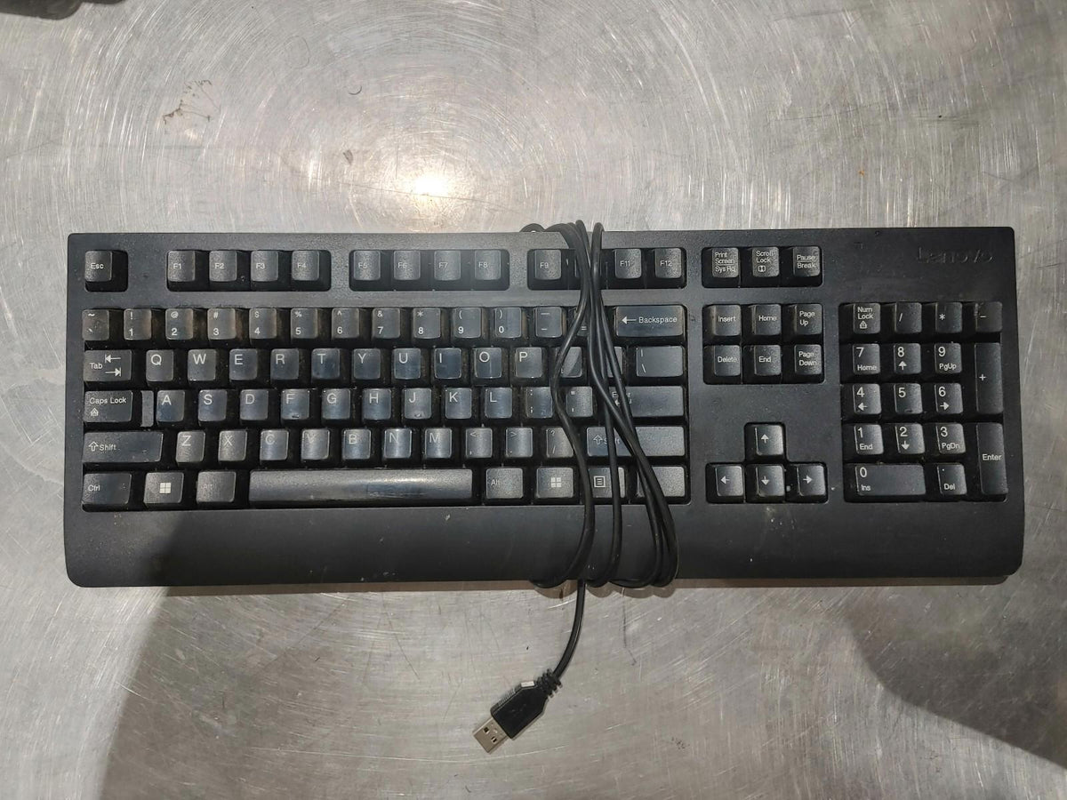LENOVO SK-8827 Wired USB Keyboard Black - Fair