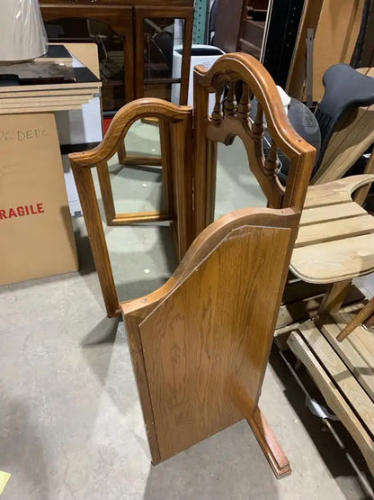 Large Wooden Dresser Mirror