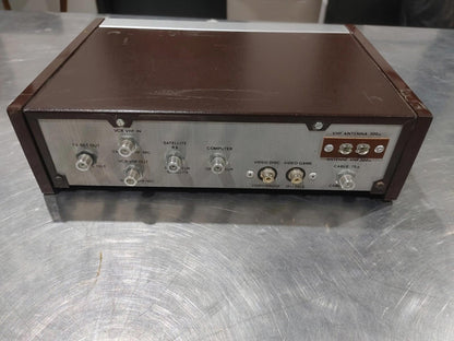 VINTAGE Good Condition Philips TV Set Top Box Brown/Silver Untested