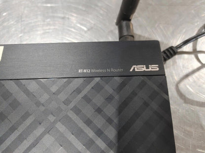 Excellent Condition ASUS RT-N12 Wireless N Router Black Power Tested w/ AC Cord