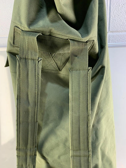 Large Canvas Duffle Bag US Military Issue Backpack w/Straps Handle