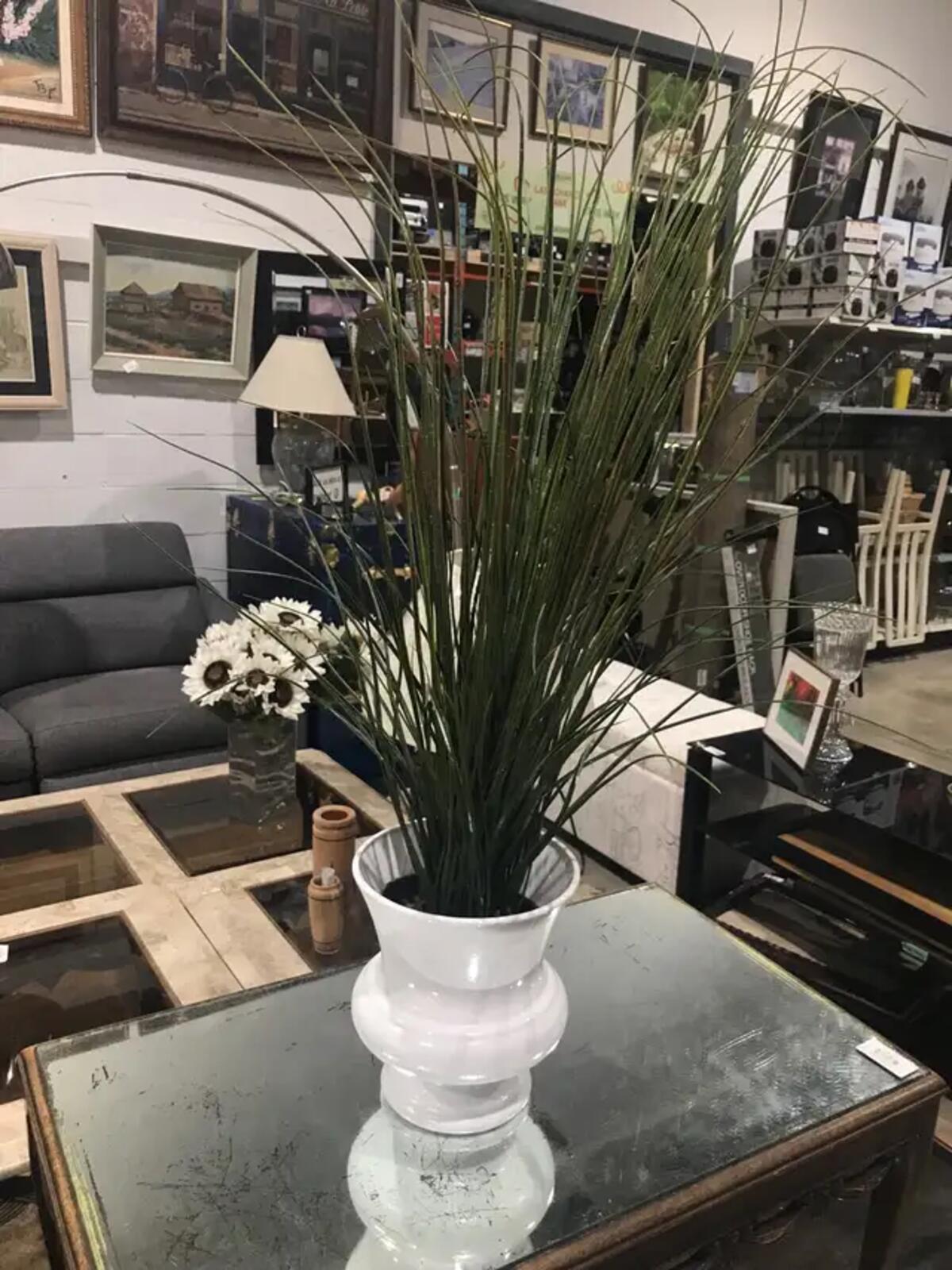 Fake Plant 36” in White Pot