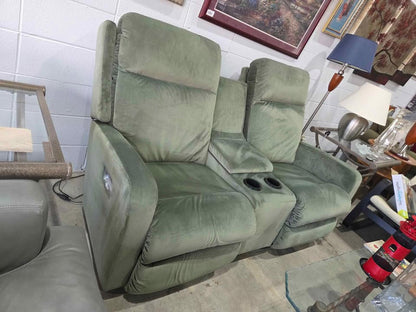 Green La-Z-Boy 2-Seat Power Recliner Loveseat