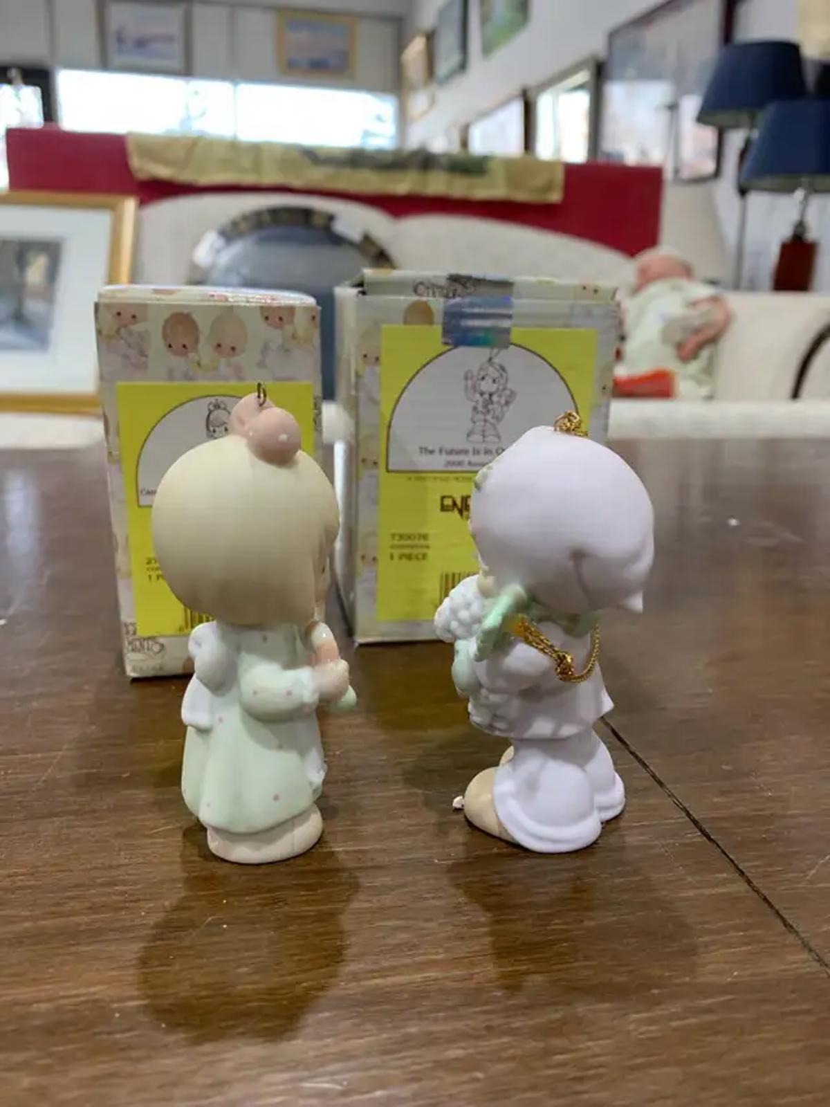 Precious Moments Ornaments set of 2