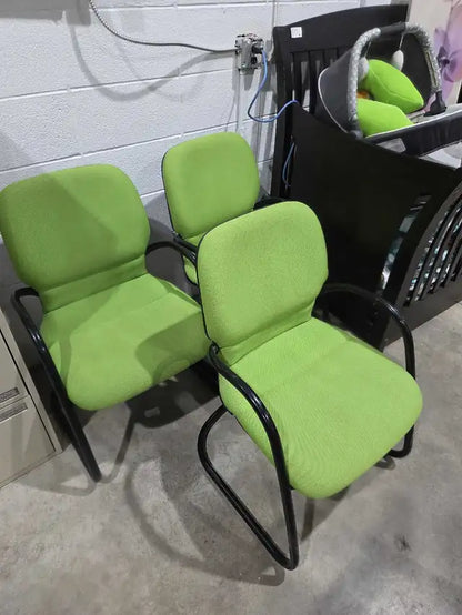 Steelcase Lime Green Chairs (3)