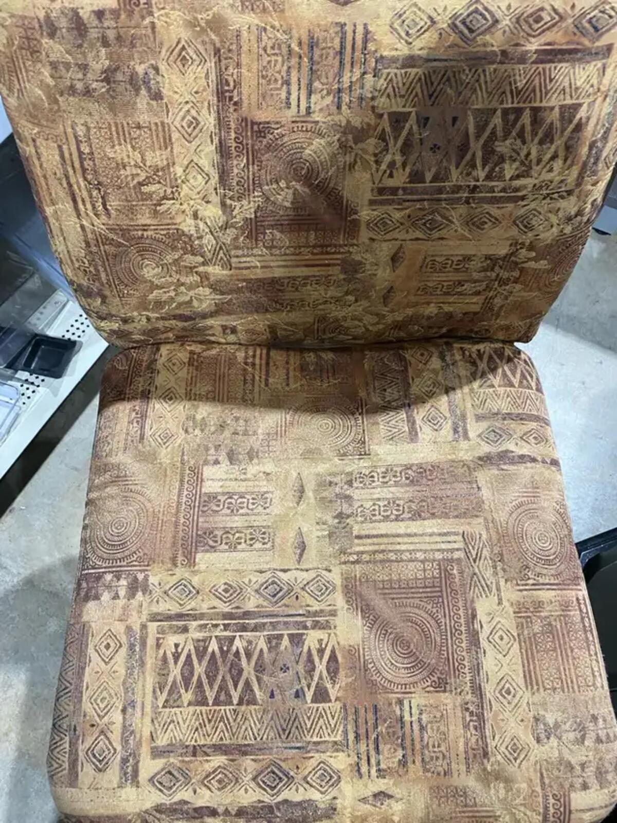Mid-Century Patterned Chair