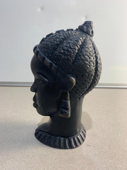 Vintage African Statue Sculpture Bust Female
