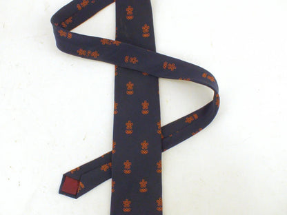 88' Winter Olympics XV Calgary Official Tie, Navy Patterned - Cataland Fashions