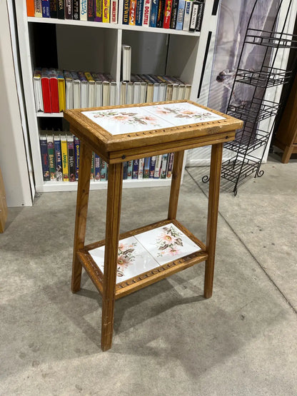 Vintage handmade plant stand
