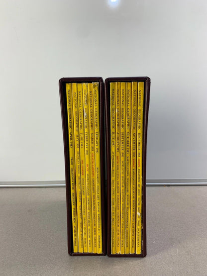 The National Geographic Magazine Slipcase Jan - June. & July - Dec 1983
