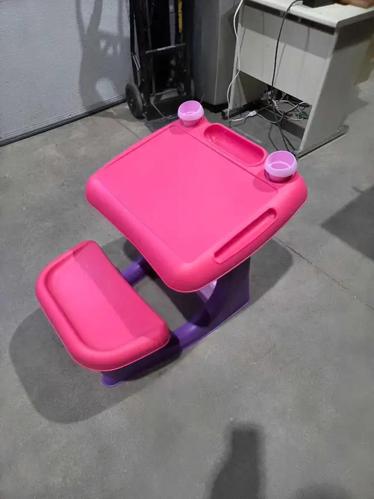 Pink & Purple Kids Desk