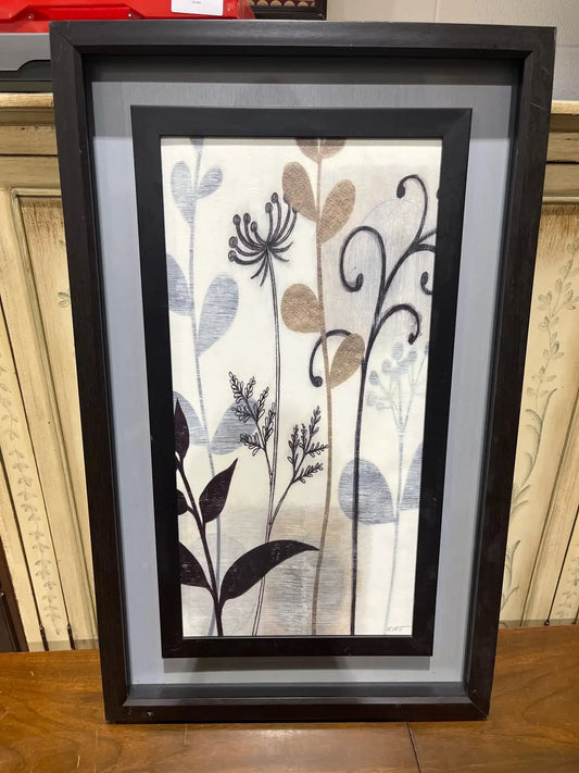 Wyatt Framed Floral Art