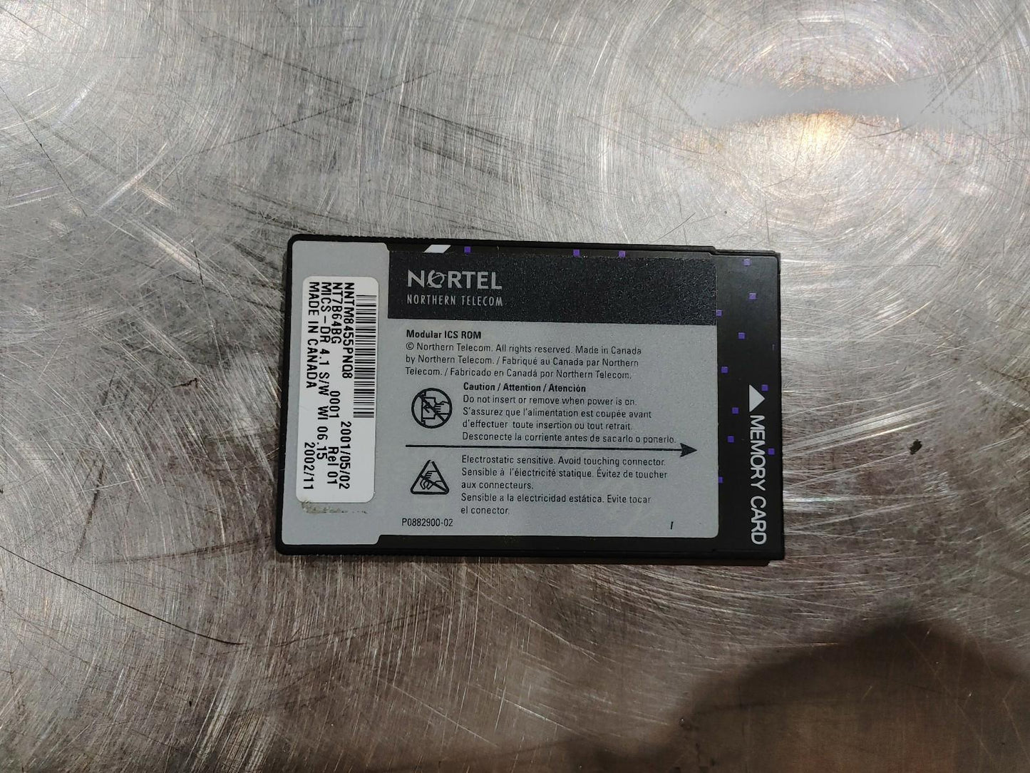 NORTEL Northern Telecom Modular ICS ROM Memory Card Black - Fair
