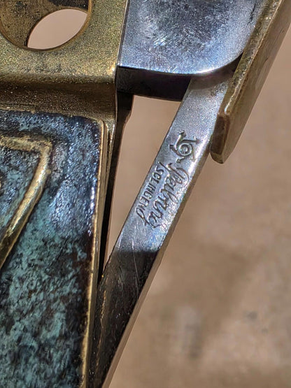 Heavy Brass Cigar Cutter PFEILRING | Vintage German Guillotine Cigar Cutter