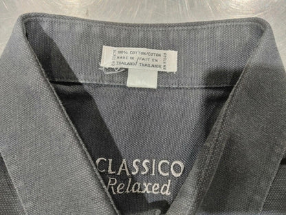 Excellent Condition Classico Relaxed Casual Button Shirt Blue 100% Cotton Size L