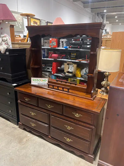 Vintage tall dresser with mirror